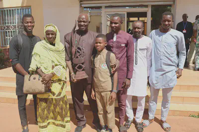 Nafogo with his family