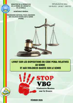 Livret sur les dispositions du Code pénal relatives au genre et aux violences basées sur le genre